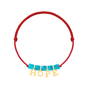 دستبند طلا بچه گانه بافت HOPE