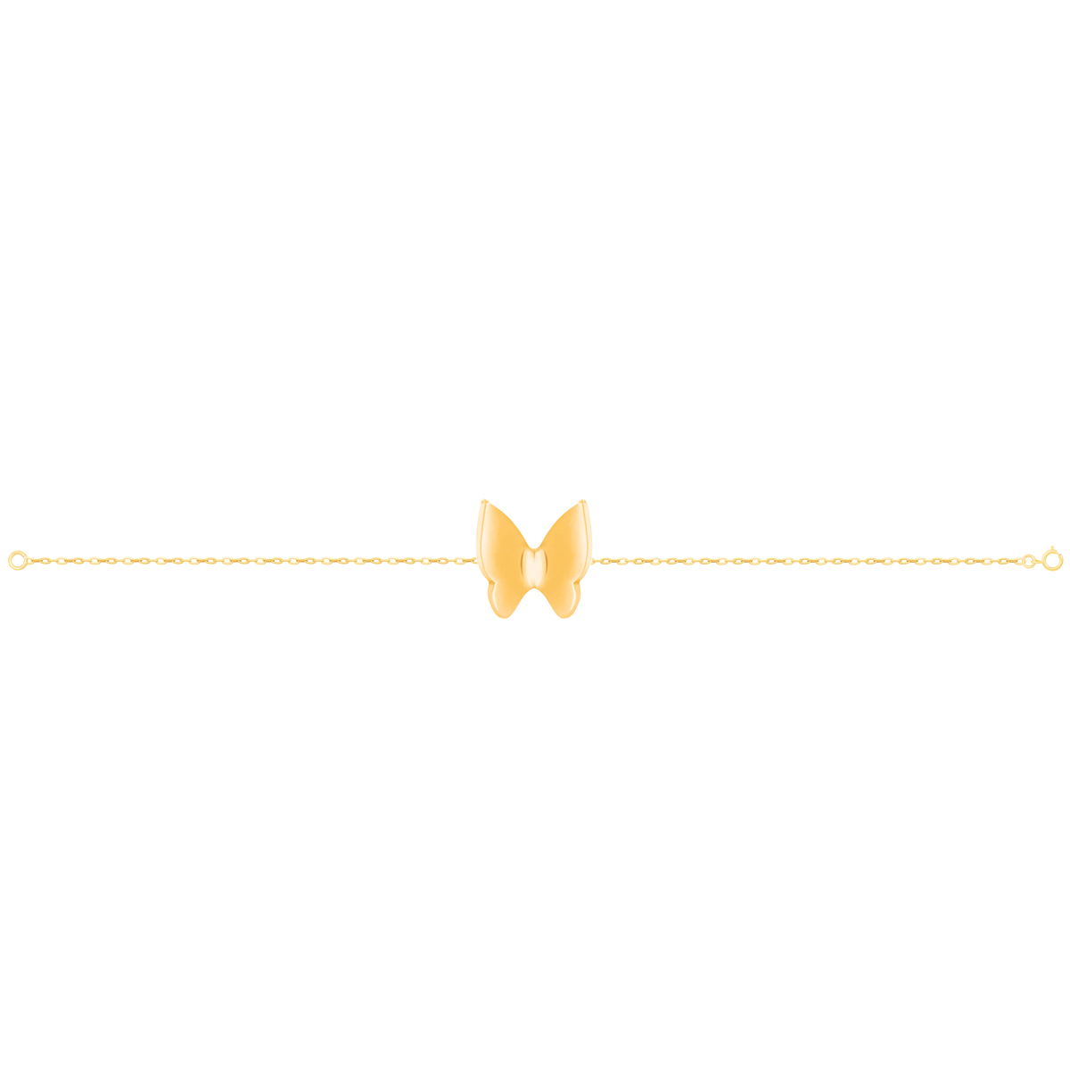 دستبند طلا پروانه بزرگ