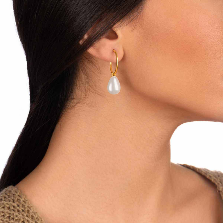 گوشواره طلا اشک مروارید