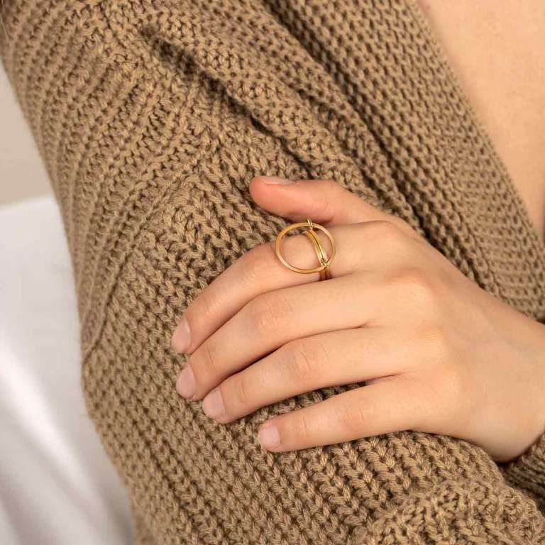 انگشتر طلا سه رینگ