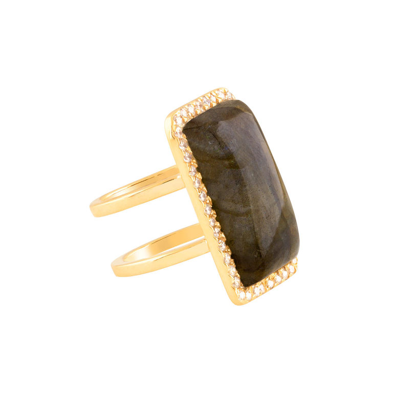 انگشتر طلا دو رینگ هرا - تصویر 3