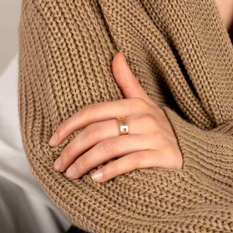 انگشتر طلا آلما کوچک