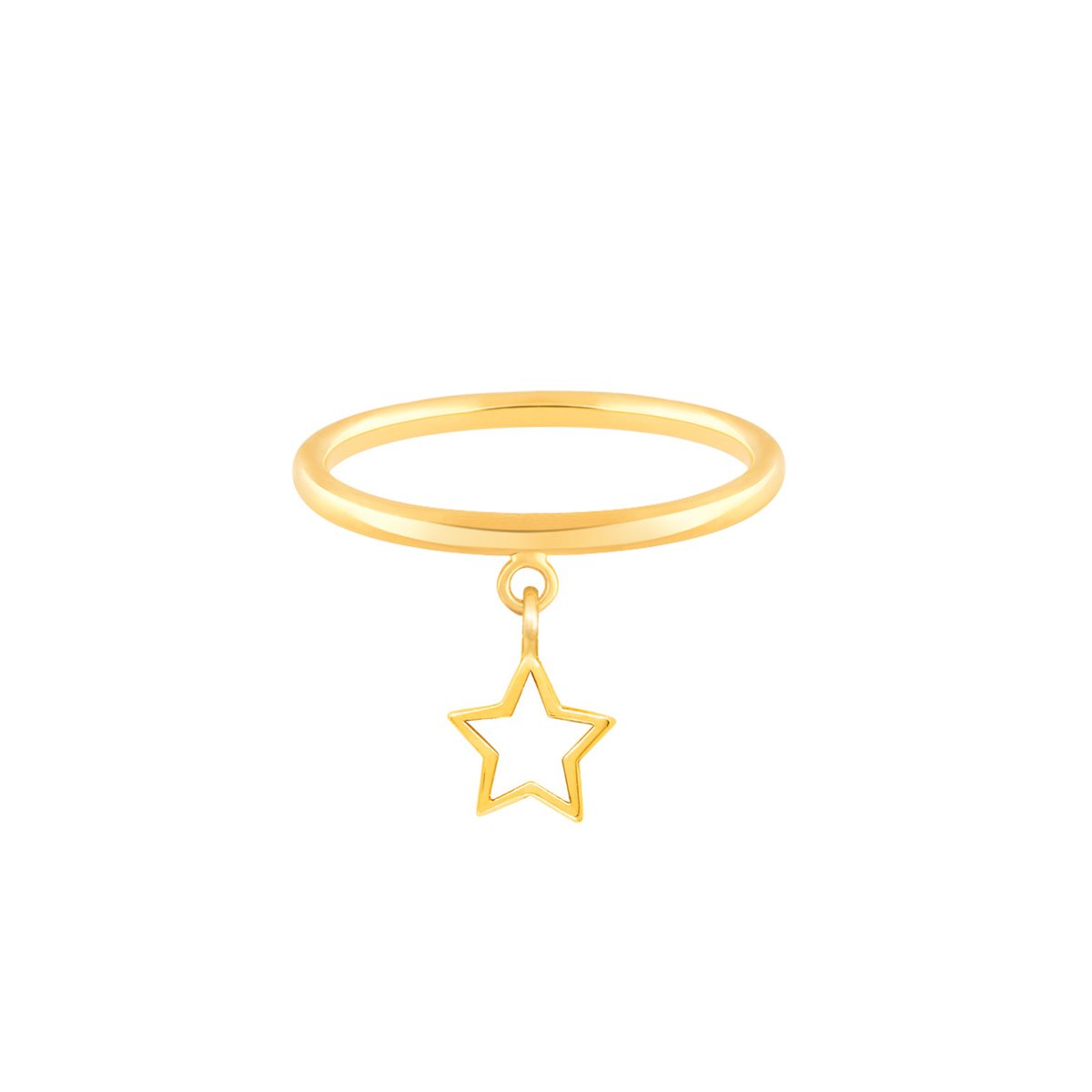 انگشتر طلا ستاره تو خالی