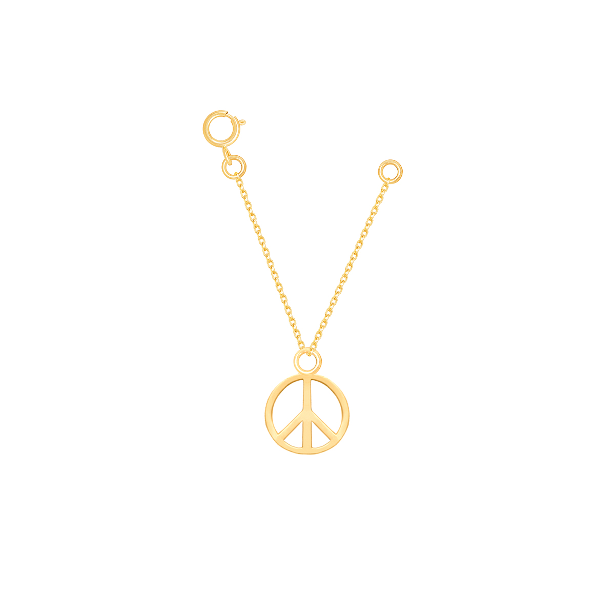 آویز ساعت طلا نماد صلح