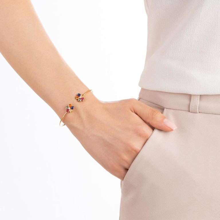 النگو طلا مولتی کالر - تصویر 3